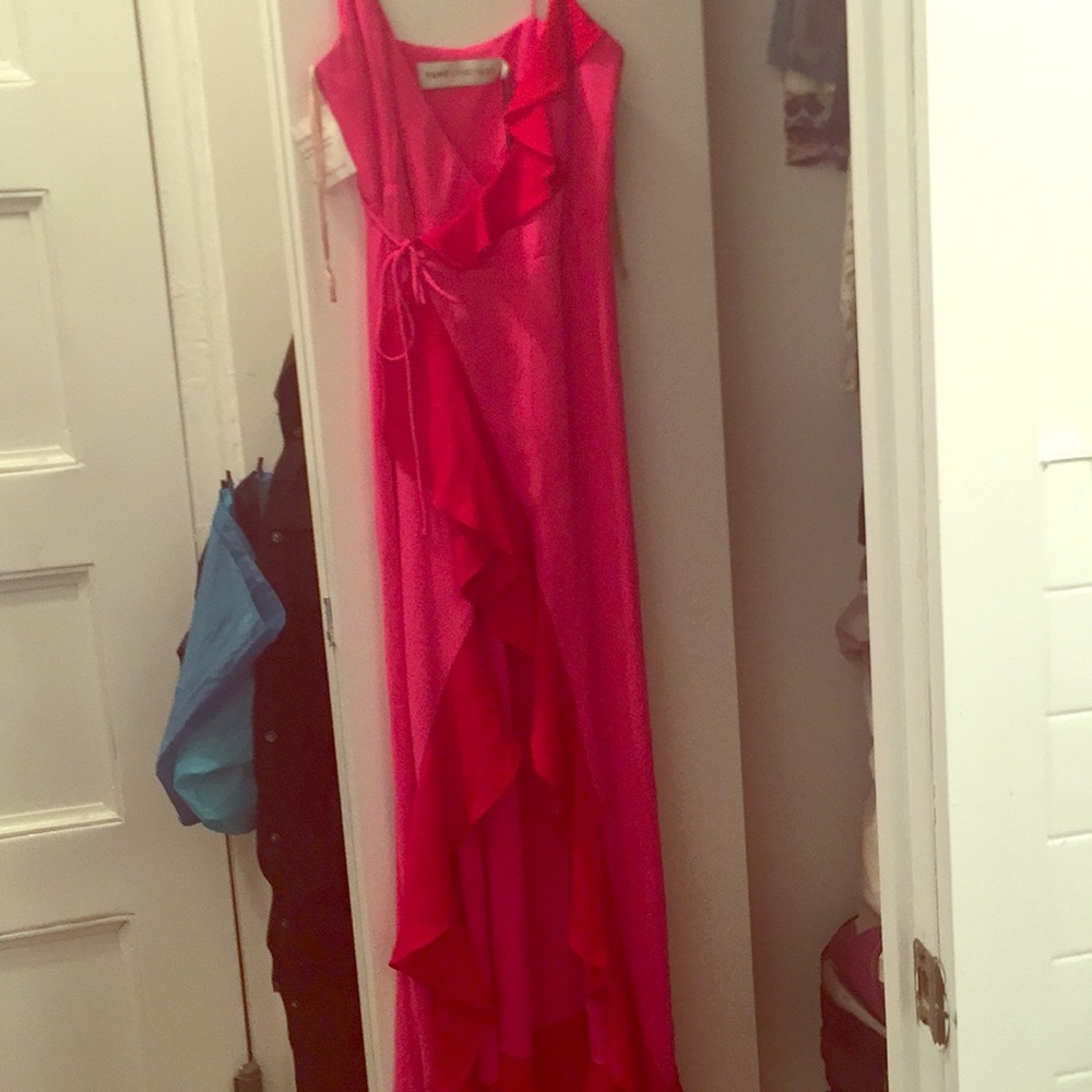 fame and partners wrap maxi dress